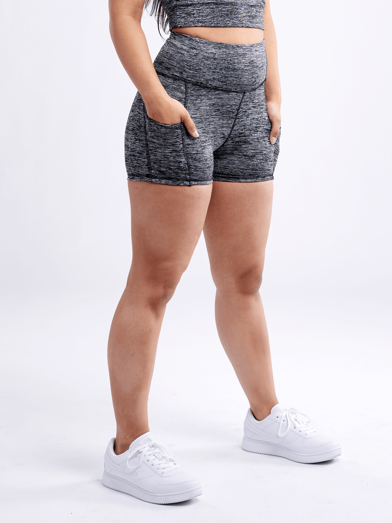 Load image into Gallery viewer, JupiterGear High-Waisted Athletic Shorts with Side Pockets
