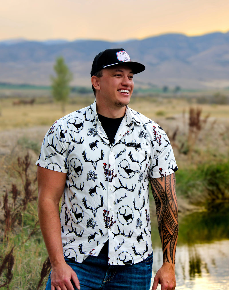 Load image into Gallery viewer, “Desert Dream” Pearl Snap Shirt | Western Button-Up for Ranch, Rodeo &amp; Outdoors | Westrek
