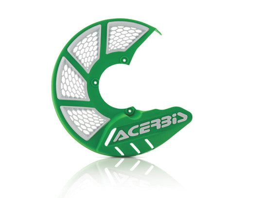 Acerbis X-Brake Vented Disc Cover - Green/White 2449490006