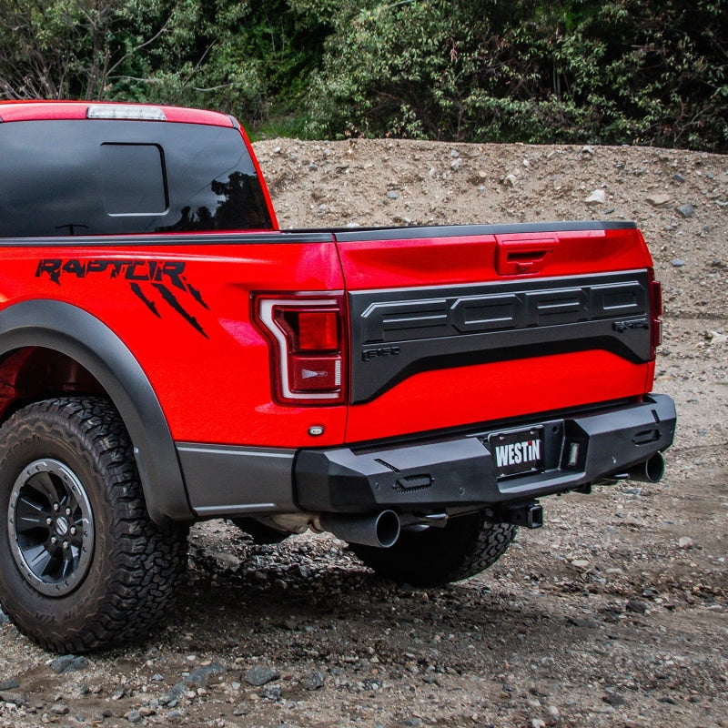 Load image into Gallery viewer, Westin 17-20 Ford F-150 Raptor Pro-Series Rear Bumper - Textured Black
