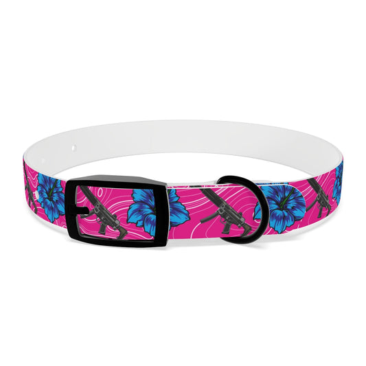 Rad Palm High Capacity Hibiscus Dog Collar