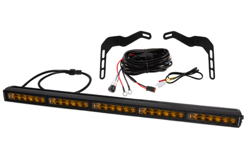 Load image into Gallery viewer, Diode Dynamics 14-21 Toyota Tundra SS30 Stealth Lightbar Kit - Amber Driving
