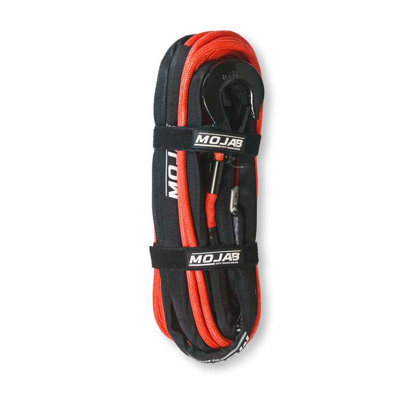 Load image into Gallery viewer, 3/8'' x 85' Double Braided Winch Rope with Removeable forged winch hook
