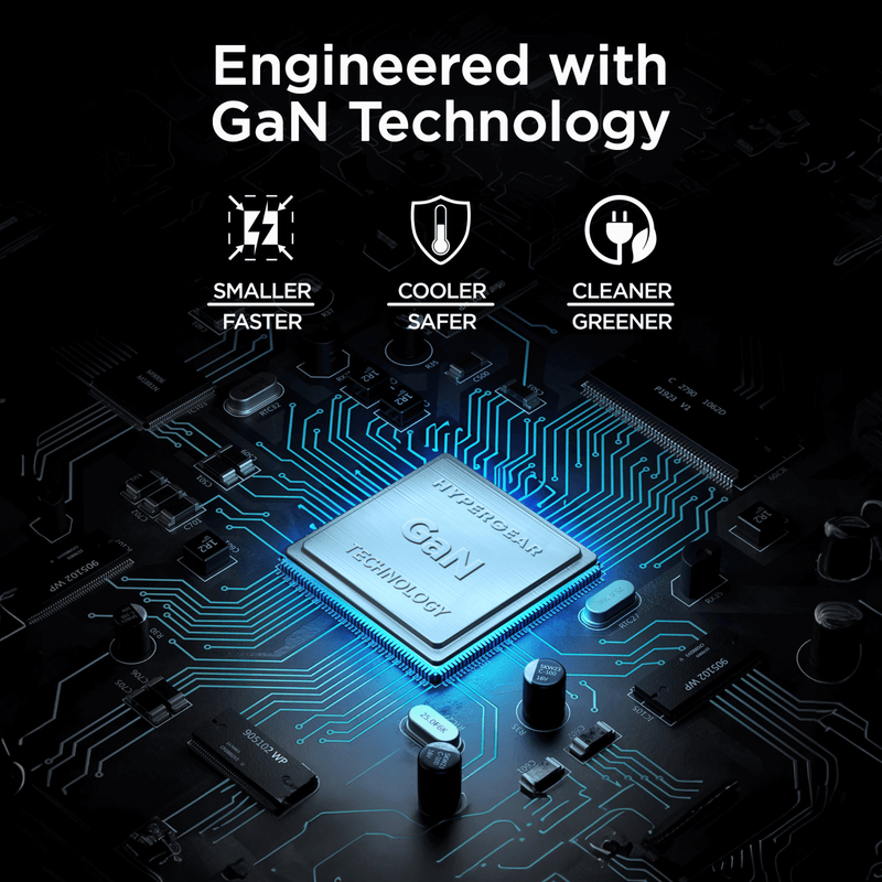 Load image into Gallery viewer, HyperGear SpeedBoost 65W USB-C PD Tri-Port GaN Laptop Charger with PPS and Digital Display
