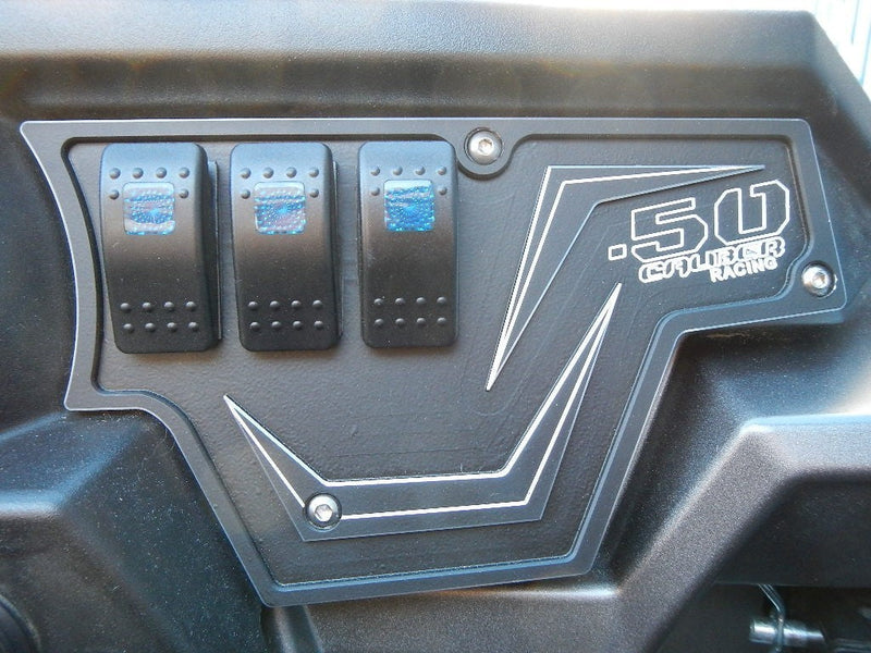 Load image into Gallery viewer, 2pc XP1000 6 Switch Dash Panel w/ Switches Black
