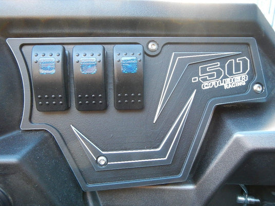 2pc XP1000 6 Switch Dash Panel w/ Switches Black