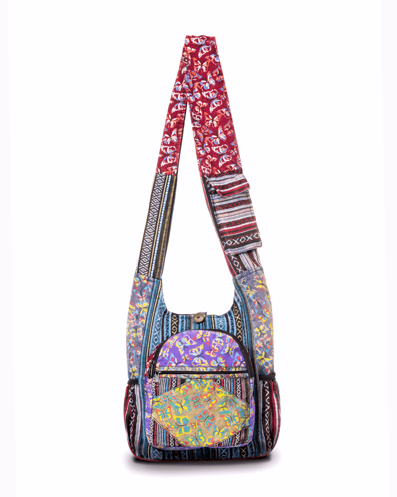 Load image into Gallery viewer, Kathmandu Collection Butterfly Design Hobo Bag
