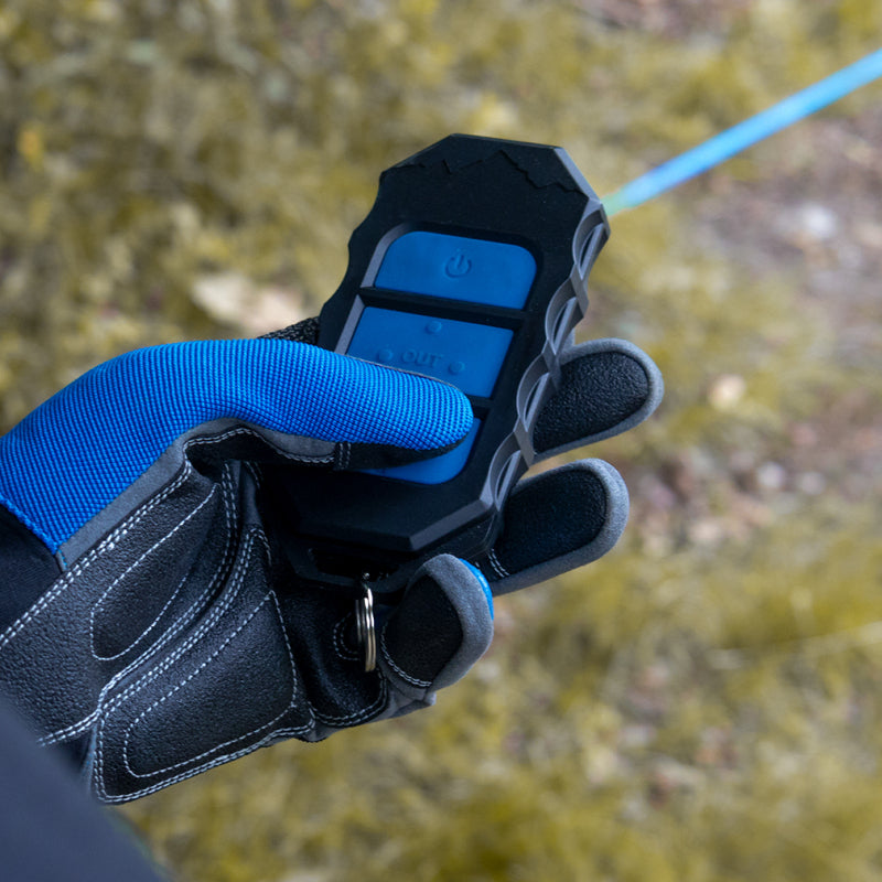 Load image into Gallery viewer, Borne Off-Road 10K Winch - Blue Synthetic Rope
