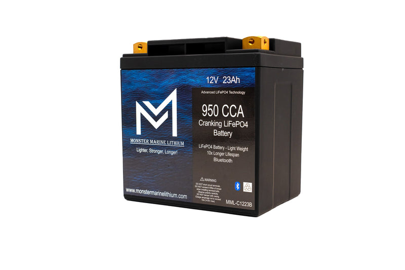 Load image into Gallery viewer, 950CCA 12V 23AH Cranking Lithium Battery - BLUETOOTH - MML-C1223B
