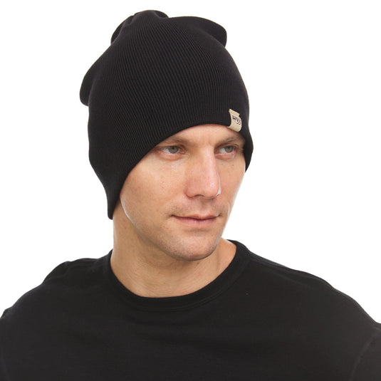 100% Merino Wool Knit Beanie - Heavyweight
