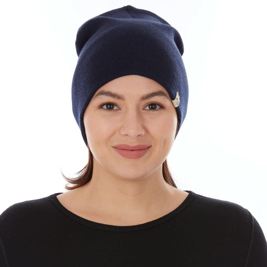 100% Merino Wool Knit Beanie - Heavyweight