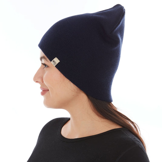 100% Merino Wool Knit Beanie - Heavyweight