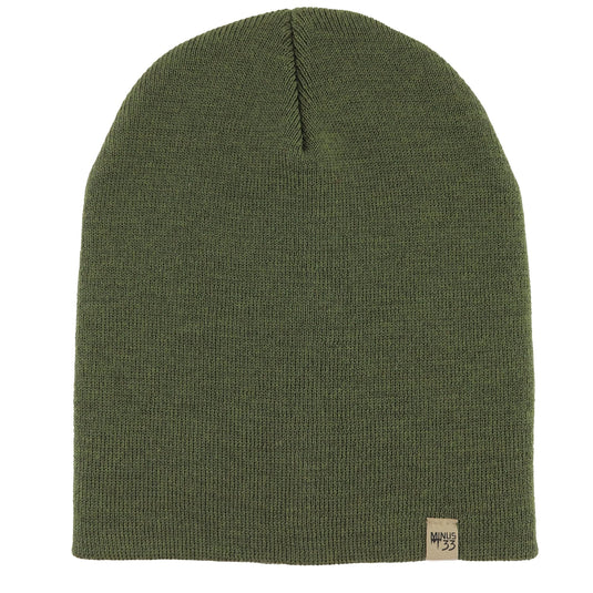 100% Merino Wool Knit Beanie - Heavyweight