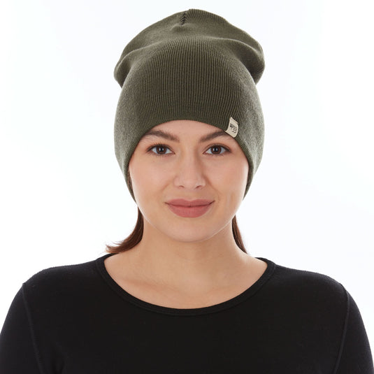 100% Merino Wool Knit Beanie - Heavyweight