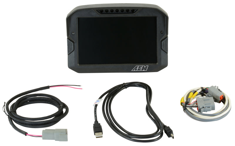 Load image into Gallery viewer, AEM CD-7 Non Logging Race Dash Carbon Fiber Digital Display (CAN Input Only) 30-5700
