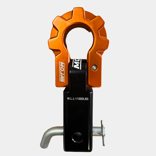 2'' Aluminum Hitch Receiver with Aluminum D-Shackle 9T (Lifetime Warranty)