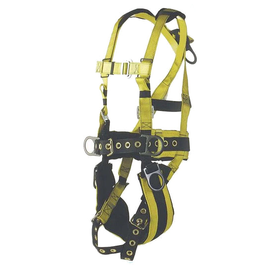 Tower Working Type Full Body Harness w/ 5 D-Rings, Padded Seat & Waist