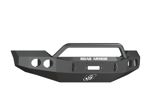 Road Armor 11-16 Ford F-250 Stealth Front Winch Bumper w/Pre-Runner Guard - Tex Blk