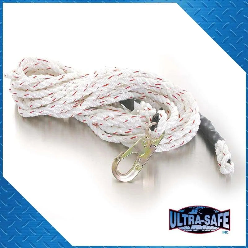 Load image into Gallery viewer, 5/8&quot; x 50 Ft Lifeline w/Double Locking Hook | 96805
