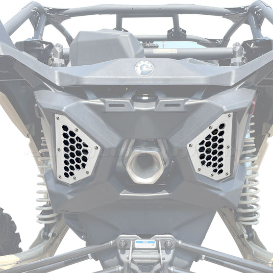 Billet Rear Grille Bezels Can Am X3 2 and 4 seat models