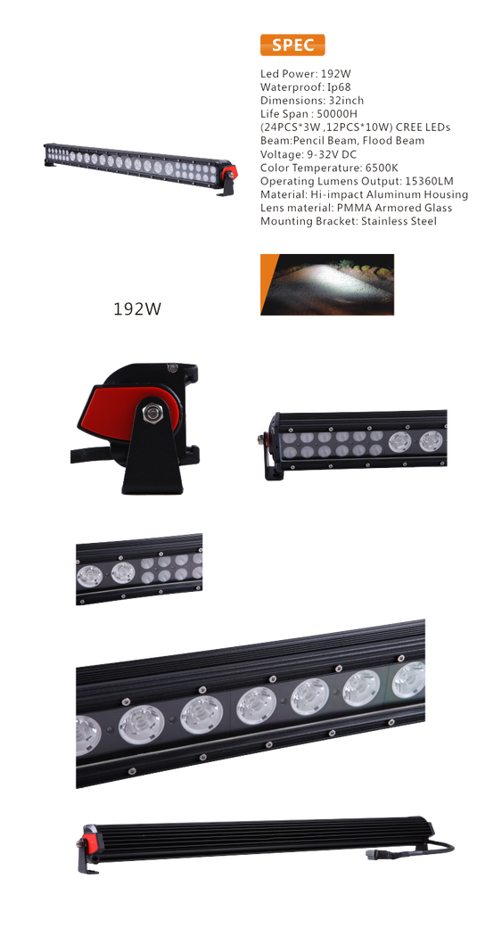 32 inch Remote Controlled LED Light Bar CA Legal