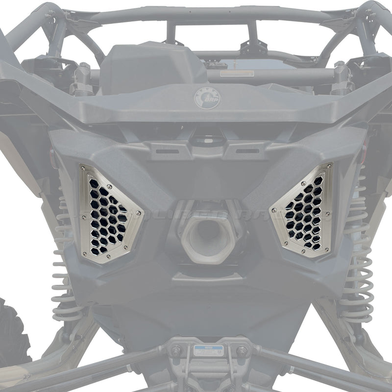 Load image into Gallery viewer, Billet Rear Grille Bezels Can Am X3 2 and 4 seat models
