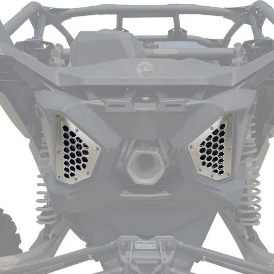 Billet Rear Grille Bezels Can Am X3 2 and 4 seat models