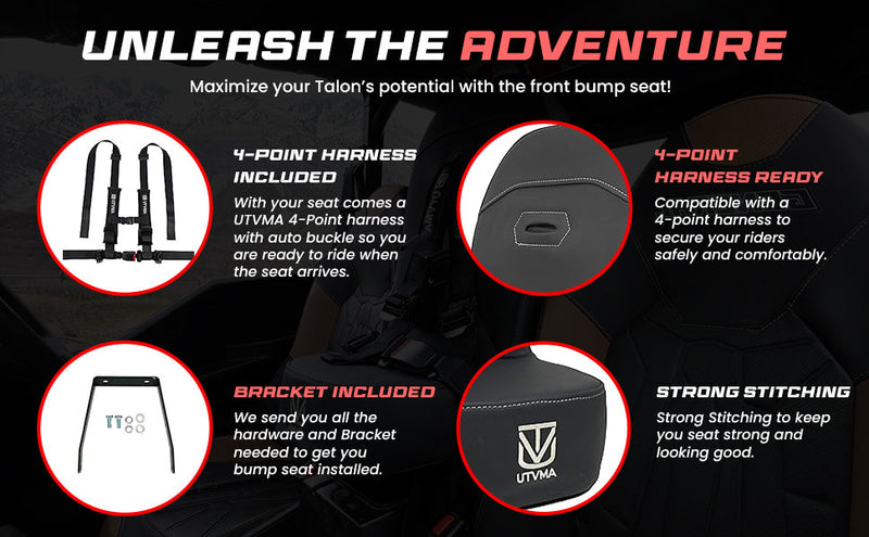 Load image into Gallery viewer, Honda Talon 2 Bump Seat (2019+)

