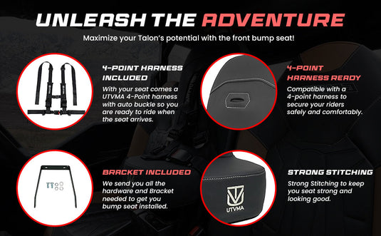 Honda Talon 2 Bump Seat (2019+)
