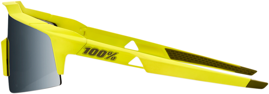 100% Speedcraft SL Sunglasses - Soft Tact Banana - Black Mirror 61002-265-01