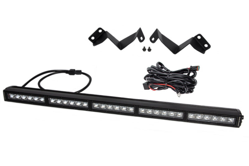 Load image into Gallery viewer, Diode Dynamics 16-21 Toyota Tacoma SS30 Stealth Lightbar Kit - White Driving
