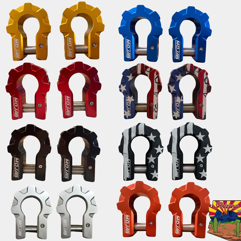 Load image into Gallery viewer, 3/4&#39;&#39; Extreme duty Aluminum D-Shackle set (9T) (LIFETIME WARRANTY*)
