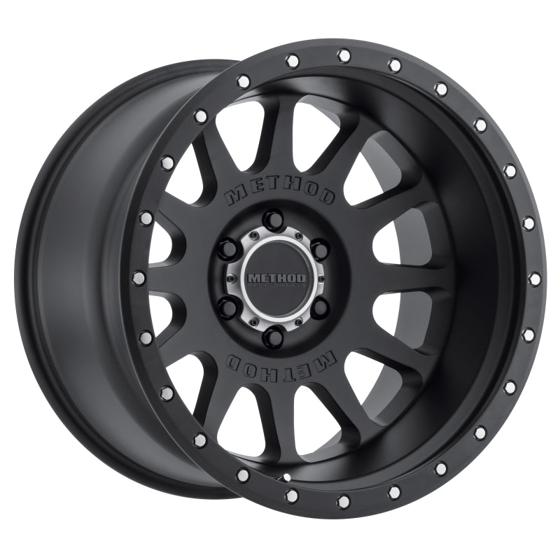 Load image into Gallery viewer, Method MR605 NV 20x9 -12mm Offset 6x5.5 106.25mm CB Matte Black Wheel
