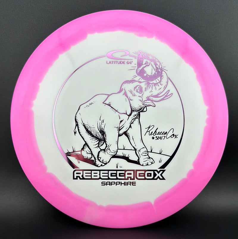 Load image into Gallery viewer, Gold Orbit Sapphire - Rebecca Cox 2024 Tour Series

