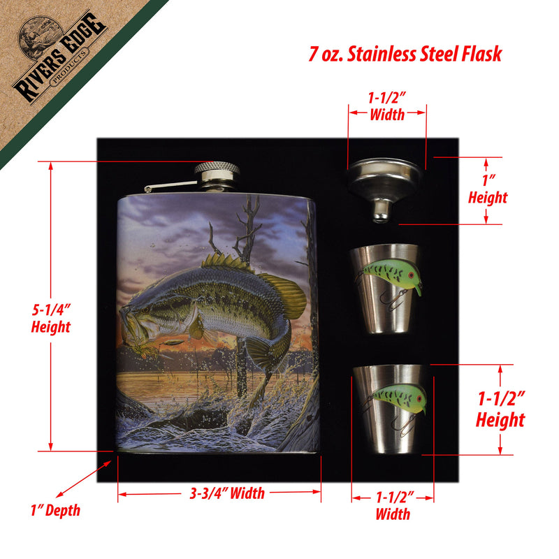 Load image into Gallery viewer, Flask and Shot Set-Bass
