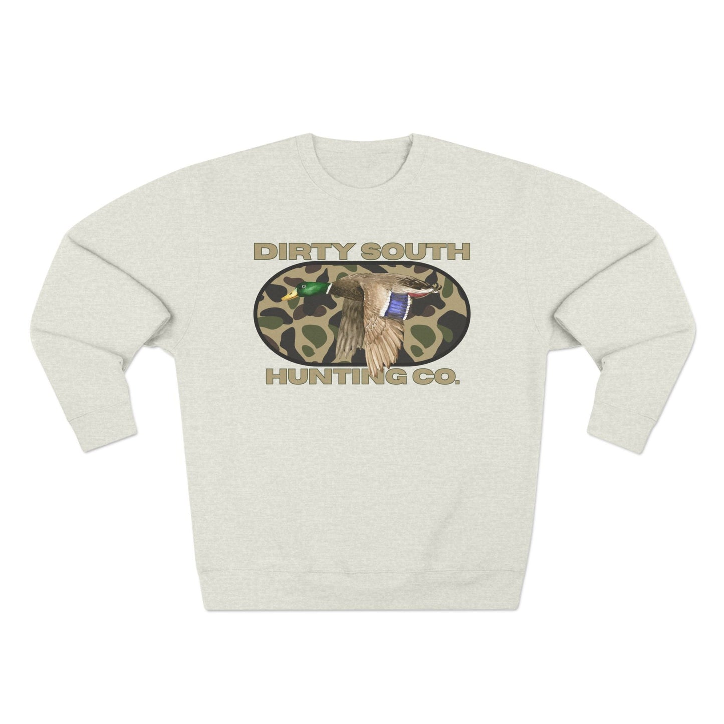 Dirty South Hunting Co. Unisex Sweatshirt - Cozy Camo Hunting Gear, Perfect for Campers, Outdoor Lovers, Gift for Hunters