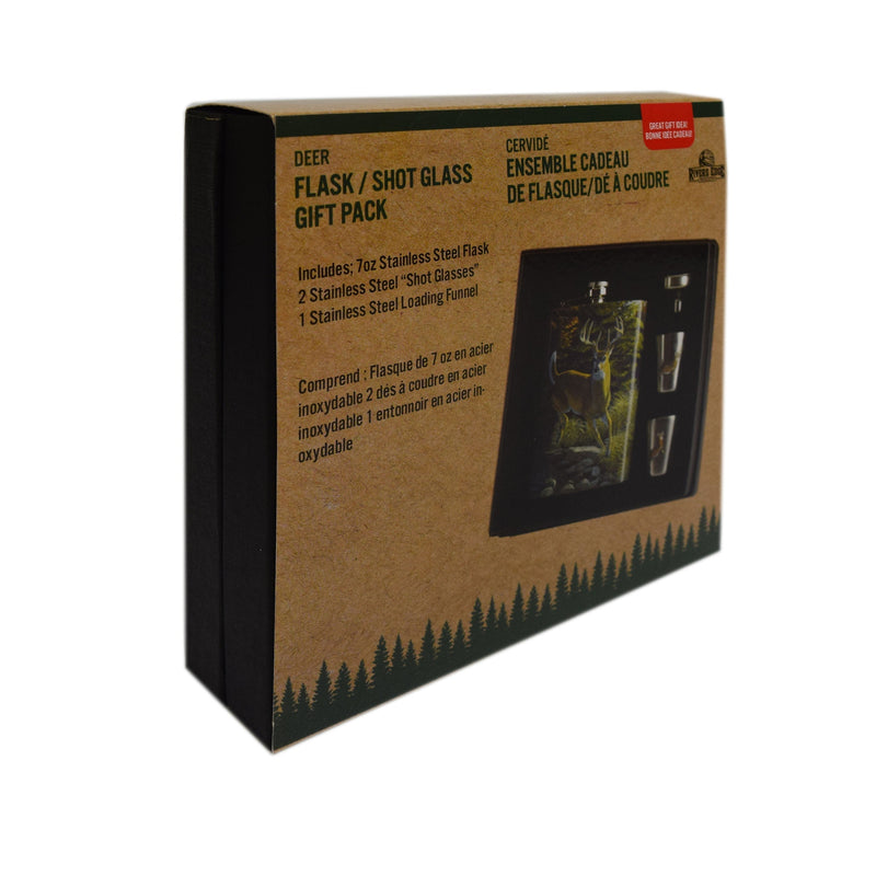 Load image into Gallery viewer, Flask and Shot Glass-Deer
