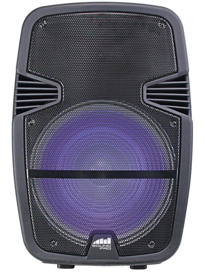 Load image into Gallery viewer, Naxa Portable 15 inch Bluetooth Party Speaker with Disco Light
