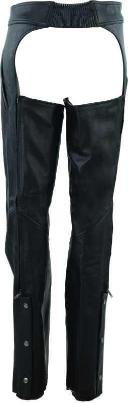 Load image into Gallery viewer, Kuryakyn Leather By River Road Plains Leather Chaps Black Womens - Small
