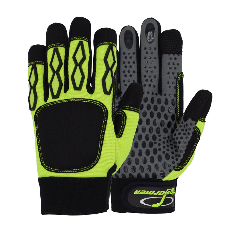 Load image into Gallery viewer, Riggermen Mens Heavy Duty Mechanic Work Gloves Touchscreen Anti-Slip Multiuse Safety Glove
