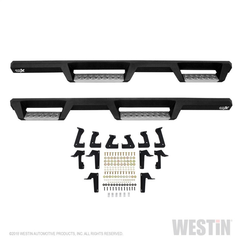 Load image into Gallery viewer, Westin/HDX 2018 Jeep Wrangler JL Unlimited Drop Nerf Step Bars - Textured Black
