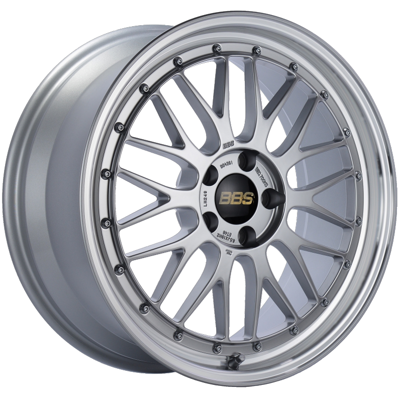 Load image into Gallery viewer, BBS LM 19x8.5 5x112 ET48 Diamond Silver Center Diamond Cut Lip Wheel -82mm PFS/Clip Required

