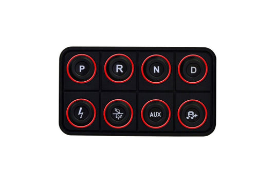 AEM EV 8 Button Keypad CAN Based Programmable Backlighting 30-8400