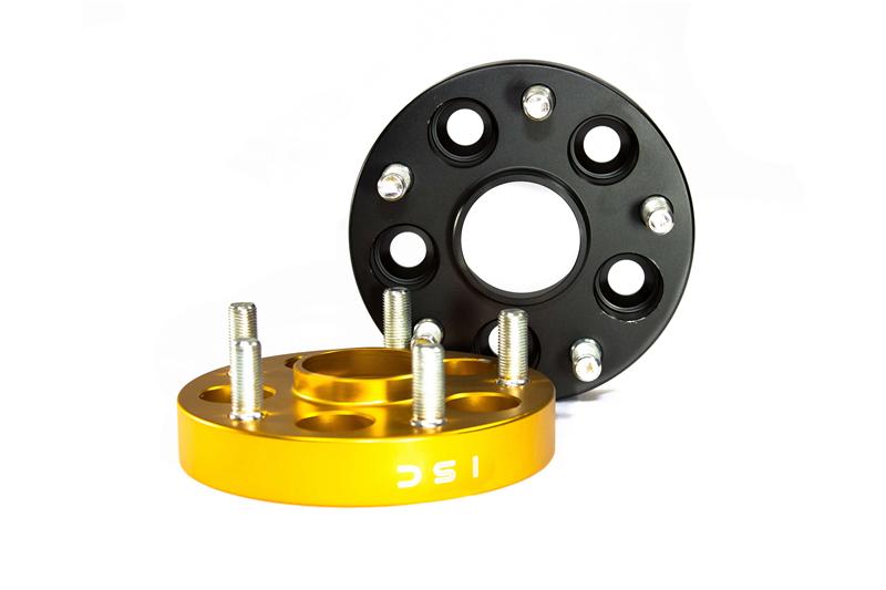 Load image into Gallery viewer, ISC Suspension 5x100 to 5x114 25mm Wheel Adapters Black - Set of 4
