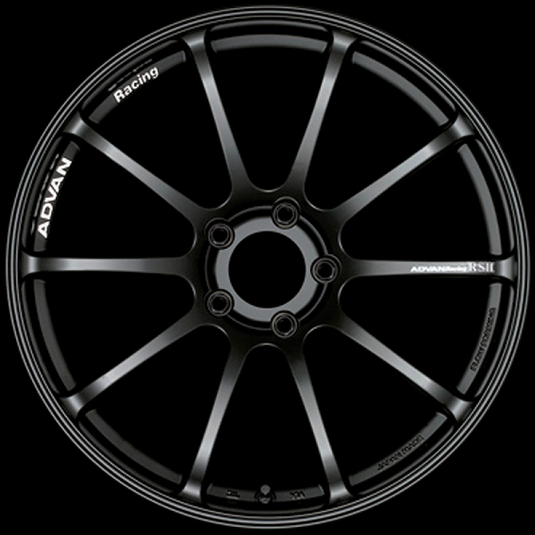 Advan RSII 17x7.5 / +48 Offset / 5x108 / 63.4mm Bore / Semi Gloss Black YAP7F48RSB