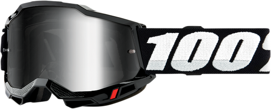 100% Accuri 2 Goggles - Black - Silver Mirror 50014-00001