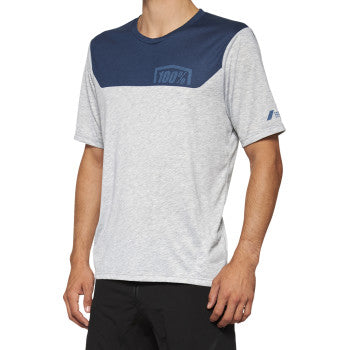 Load image into Gallery viewer, 100% Airmatic Jersey - Short-Sleeve - Gray/Midnight - Small 40014-00015
