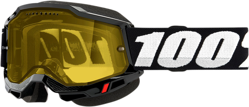 100% Accuri 2 Snow Goggles - Black - Yellow 50021-00001
