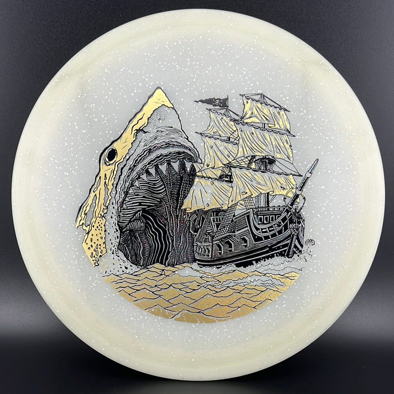 Load image into Gallery viewer, Metal Flake Glow C-Blend Galleon (First Run) "Megalodon" by Ripper Studios
