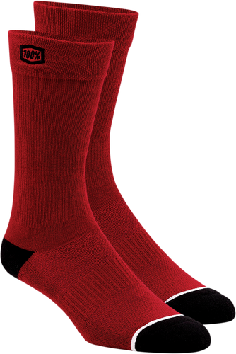 100% Solid Socks - Red - Large/XL 20050-00007